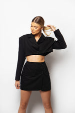 CROP BLAZER - Black