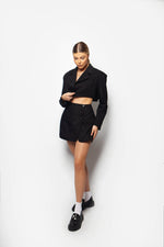 CROP BLAZER - Black